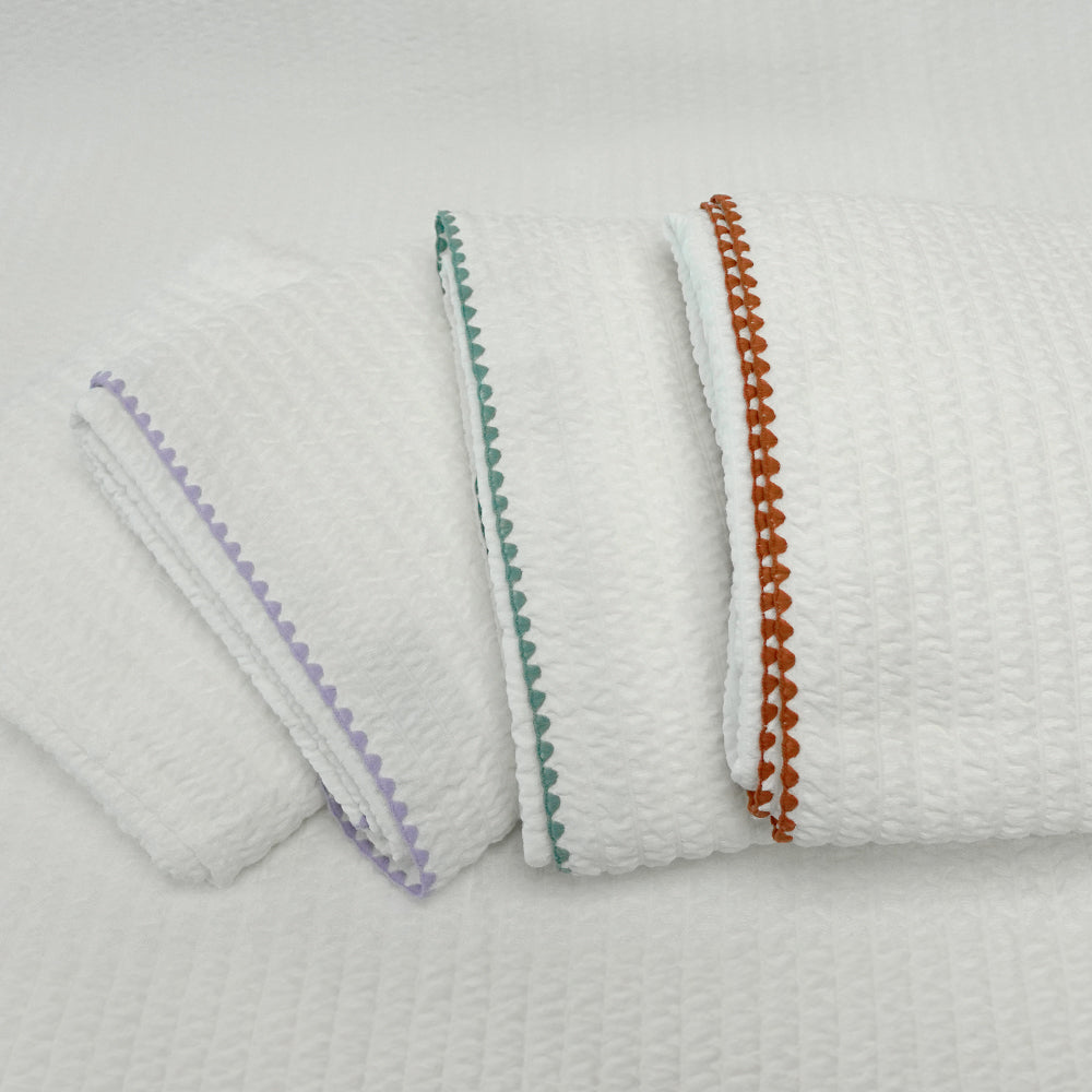 Bamboo Seersucker Rayon Baby Blanket