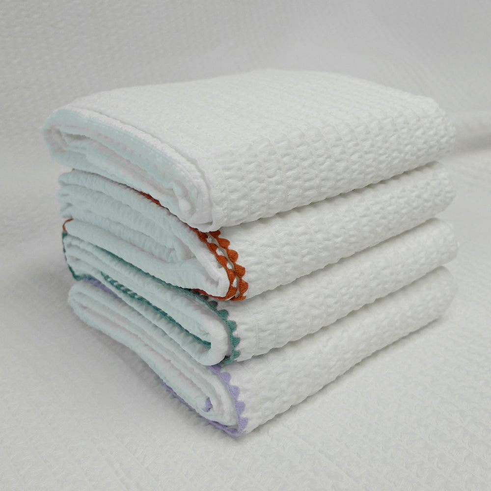 Bamboo Seersucker Rayon Baby Blanket