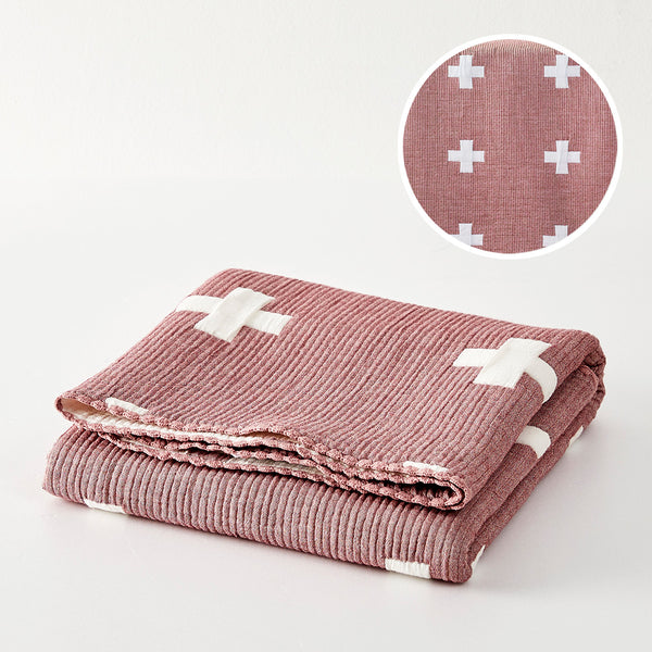 Triple Layer Modal Baby Blanket in Pink