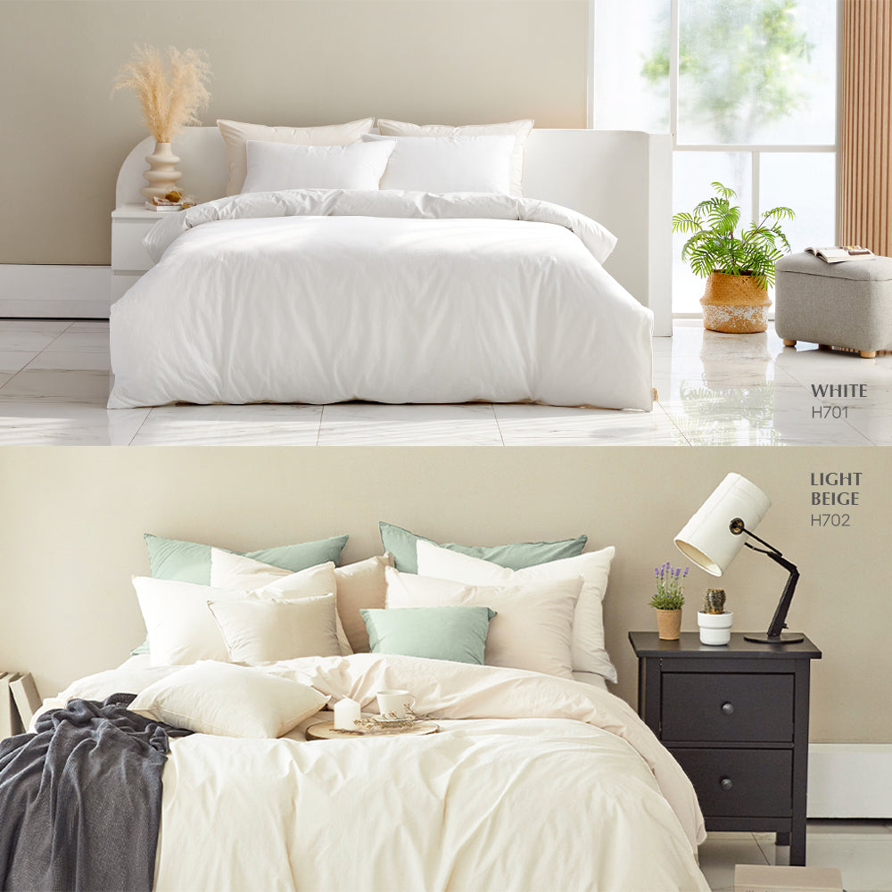 [2 weeks Custom] High-Dense Cotton Duvet Cover Set - King