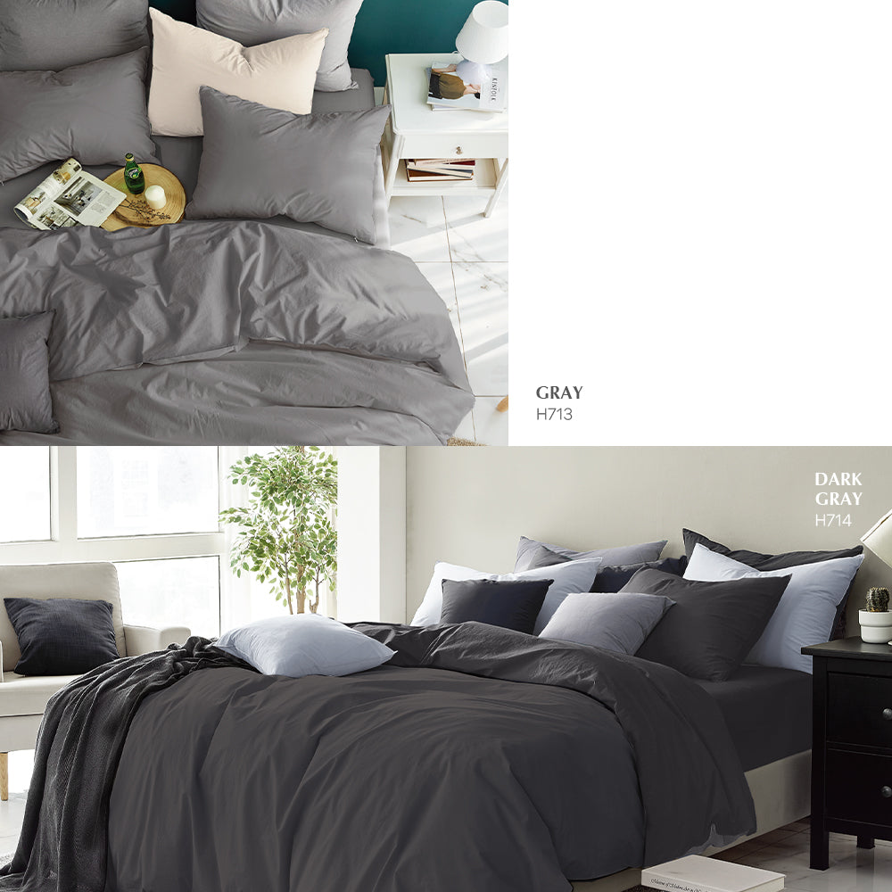 [2 weeks Custom] High-Dense Cotton Duvet Cover Set - Queen