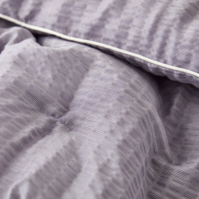 Breeze Bamboo Seersucker Comforter & Pad Set_Taro Purple