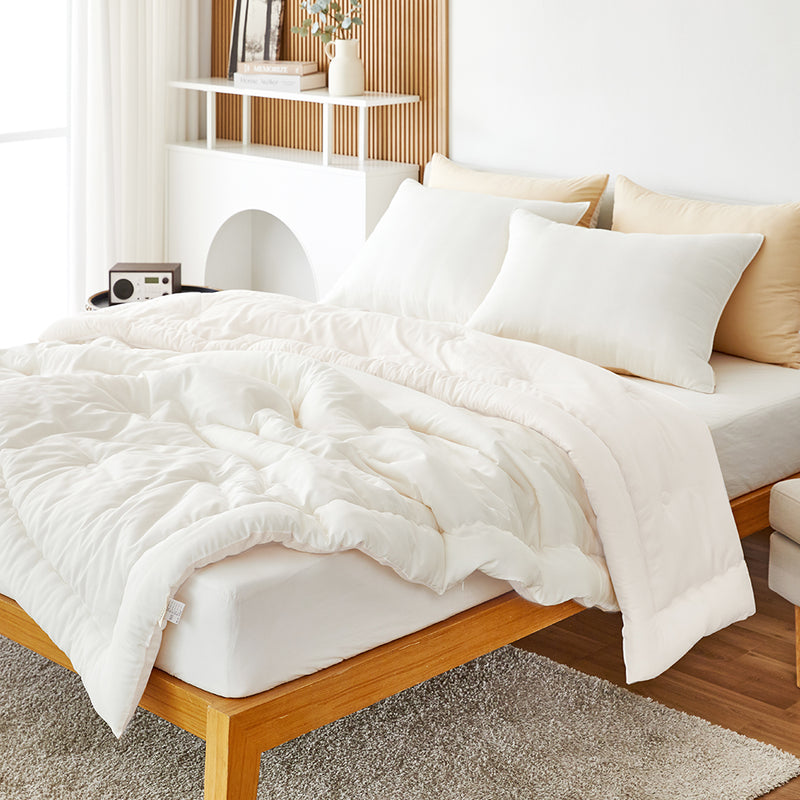 [2nd Version] Daily Tencel Modal Comforter Set - White