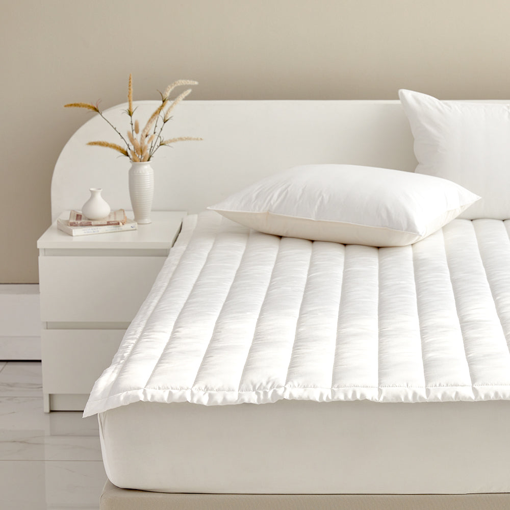 [Bundle] Daily TENCEL™ Modal Comforter & Pad Set - White/White
