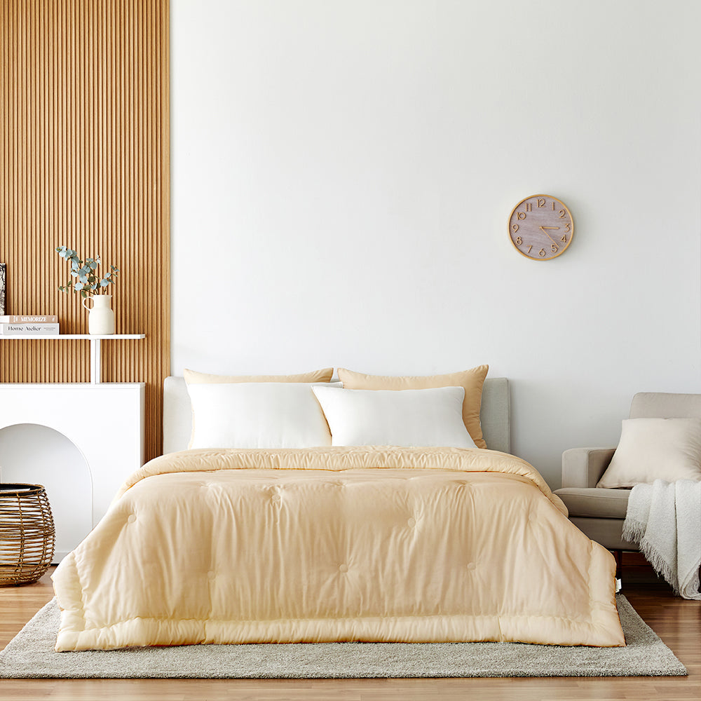 [Bundle] Daily TENCEL™ Modal Comforter & Pad Set - Yellow/White