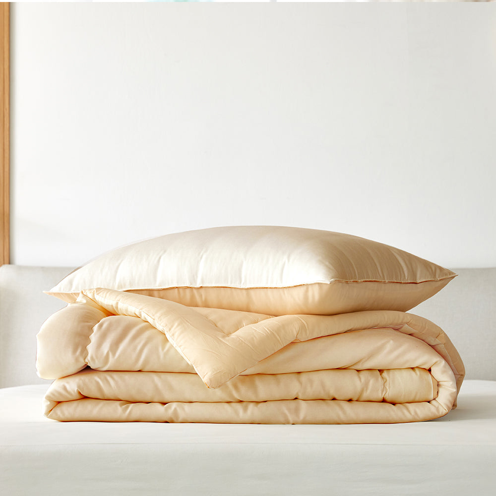 [Bundle] Daily TENCEL™ Modal Comforter & Pad Set - Yellow/White