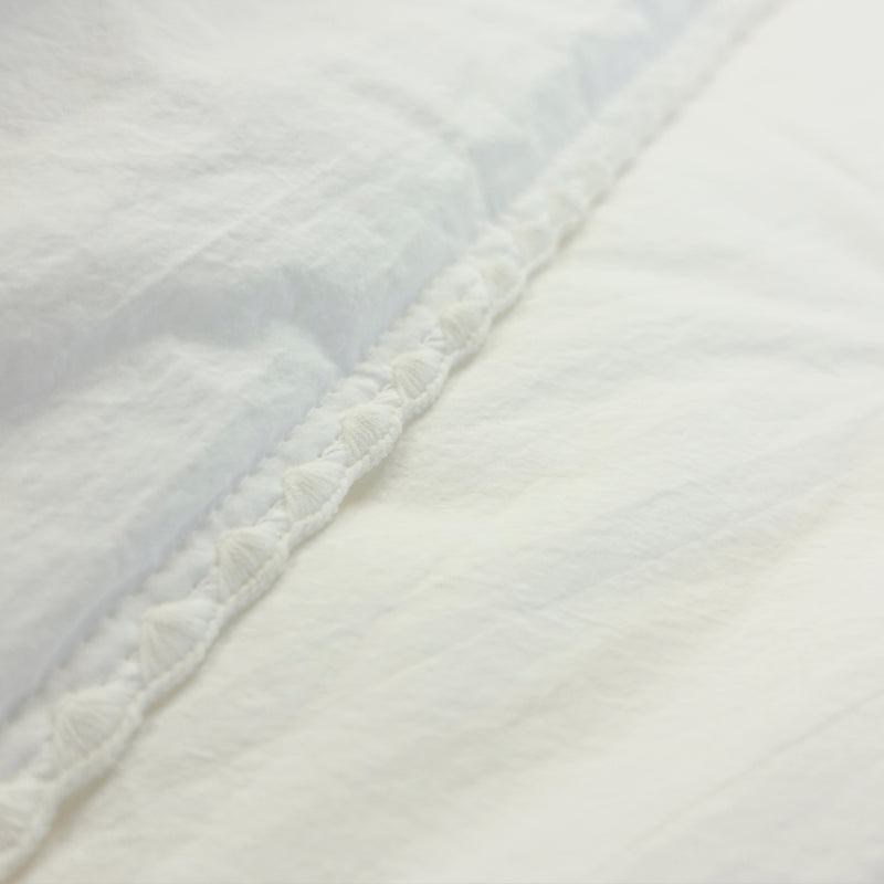 [7st Restock] High-Dense Cotton Comforter Set in White