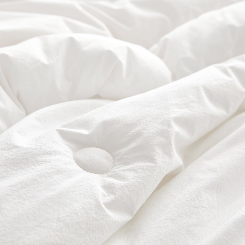 Toile de jouy Cotton Comforter Set - Ivory