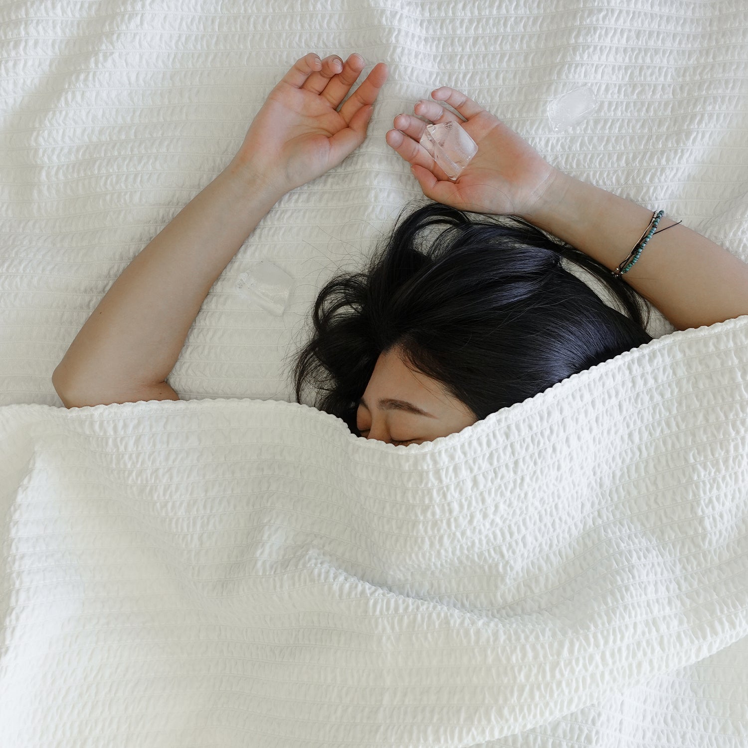 [Cooling] Bamboo Seersucker Blanket