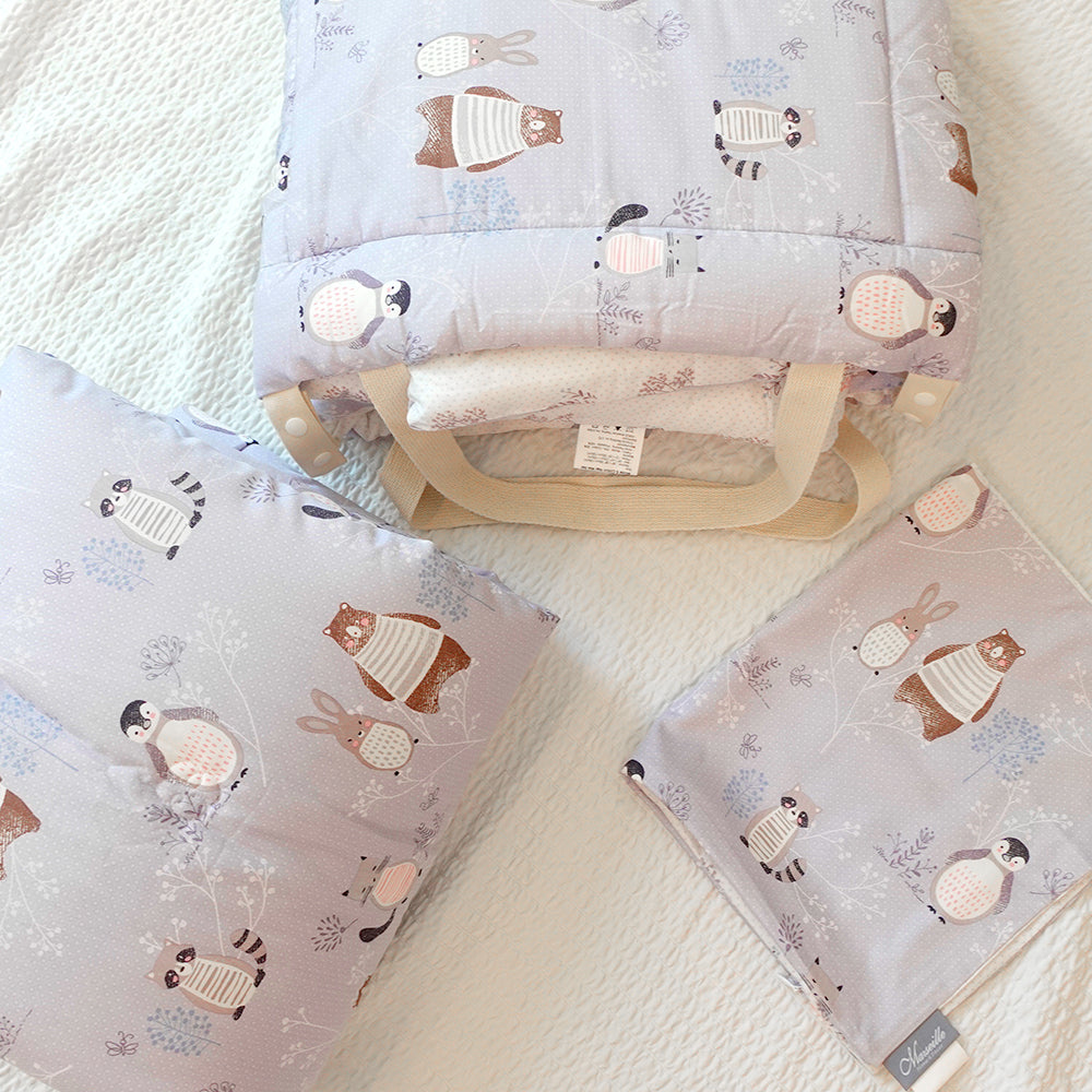 [Animal Farm]  Pure Cotton Baby Bedding Set - Blue