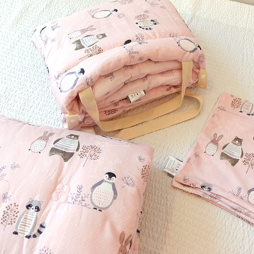 [Animal Farm] Pure Cotton Baby Bedding Set - Pink