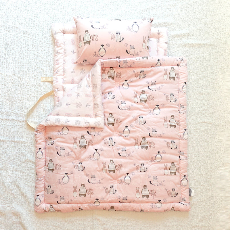 [Animal Farm] Pure Cotton Baby Bedding Set - Pink