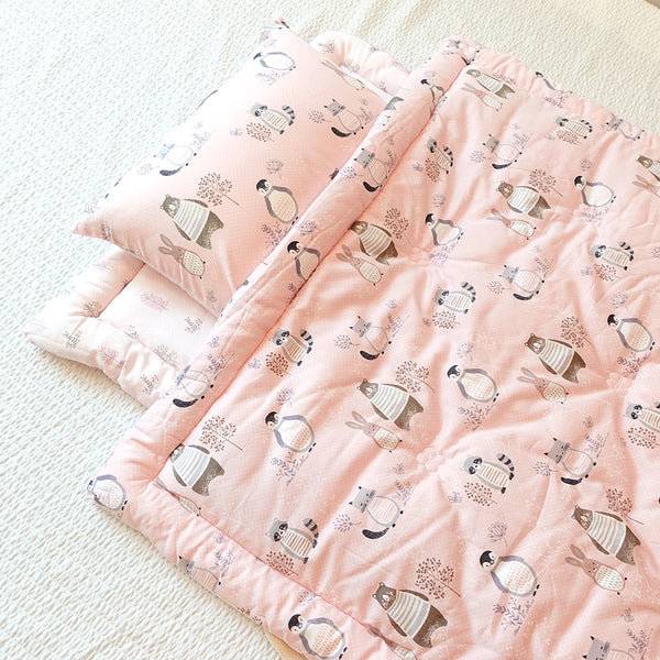 [Animal Farm] Pure Cotton Baby Bedding Set - Pink