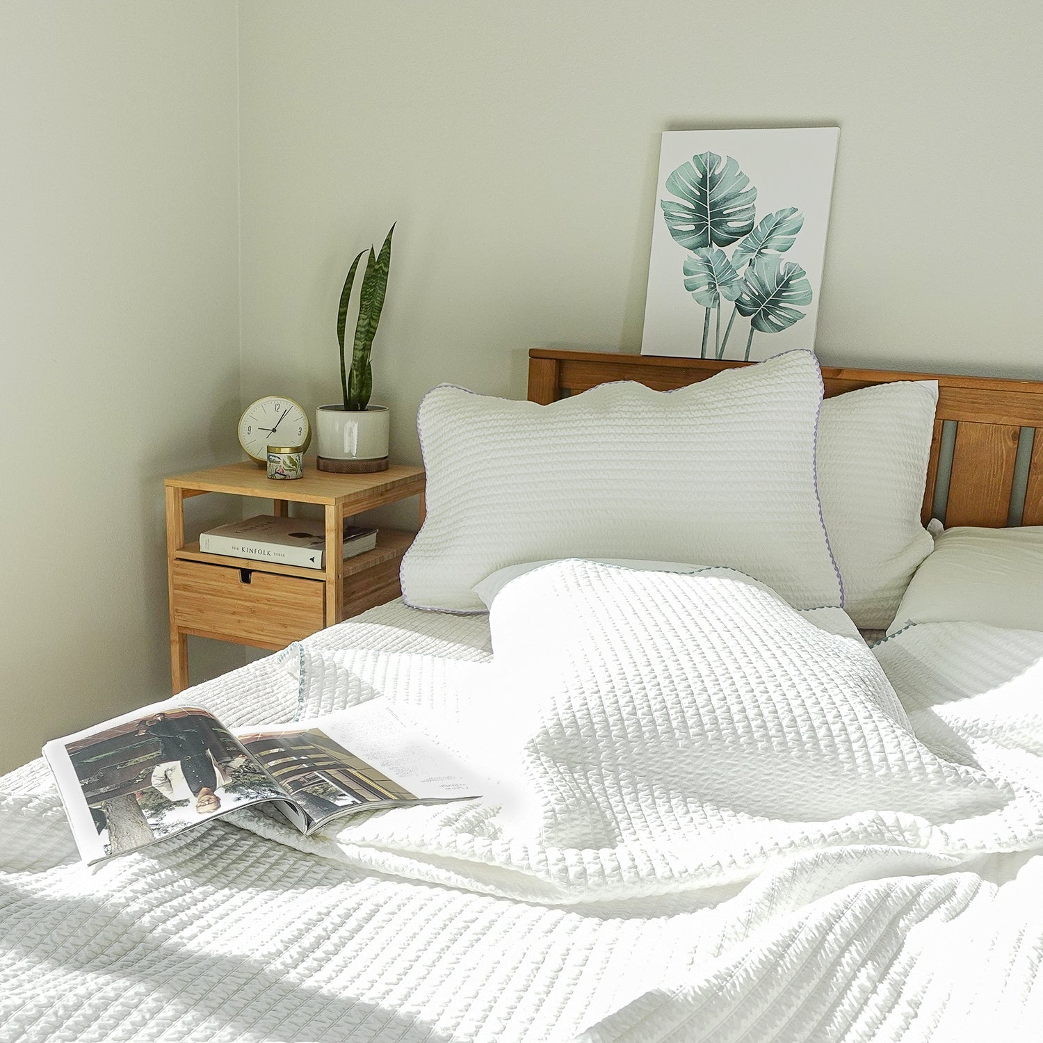 [Cooling] Bamboo Seersucker Blanket