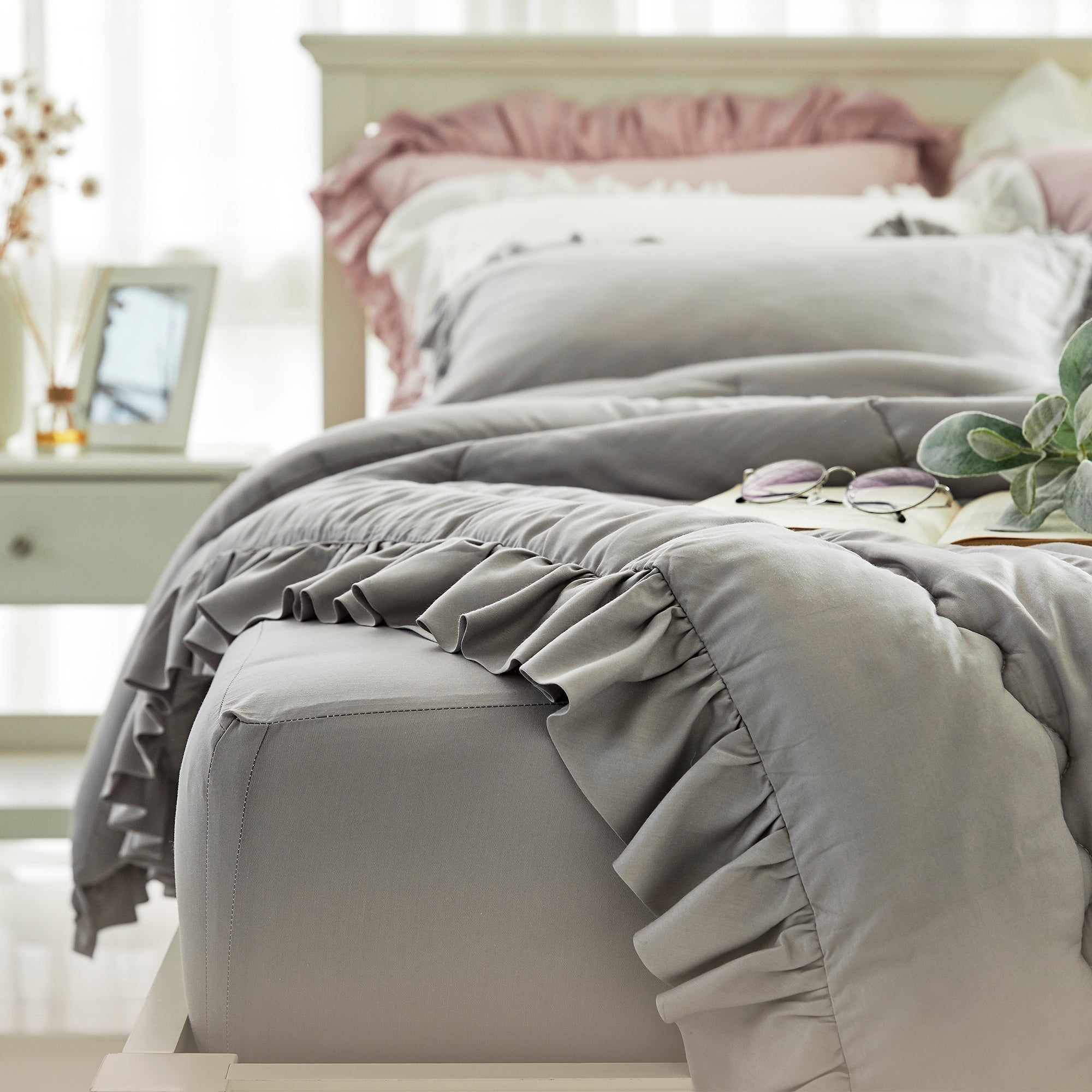 TENCEL™ MODAL Comforter Set in Grey