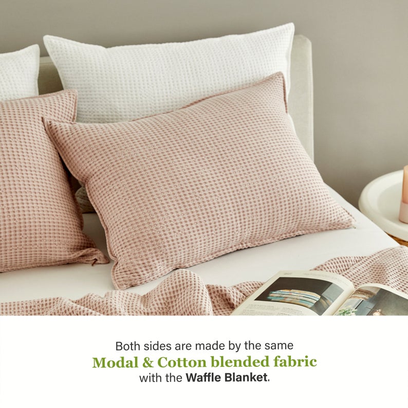 Modal Waffle Pillowcase 20" x 28", 2 pack