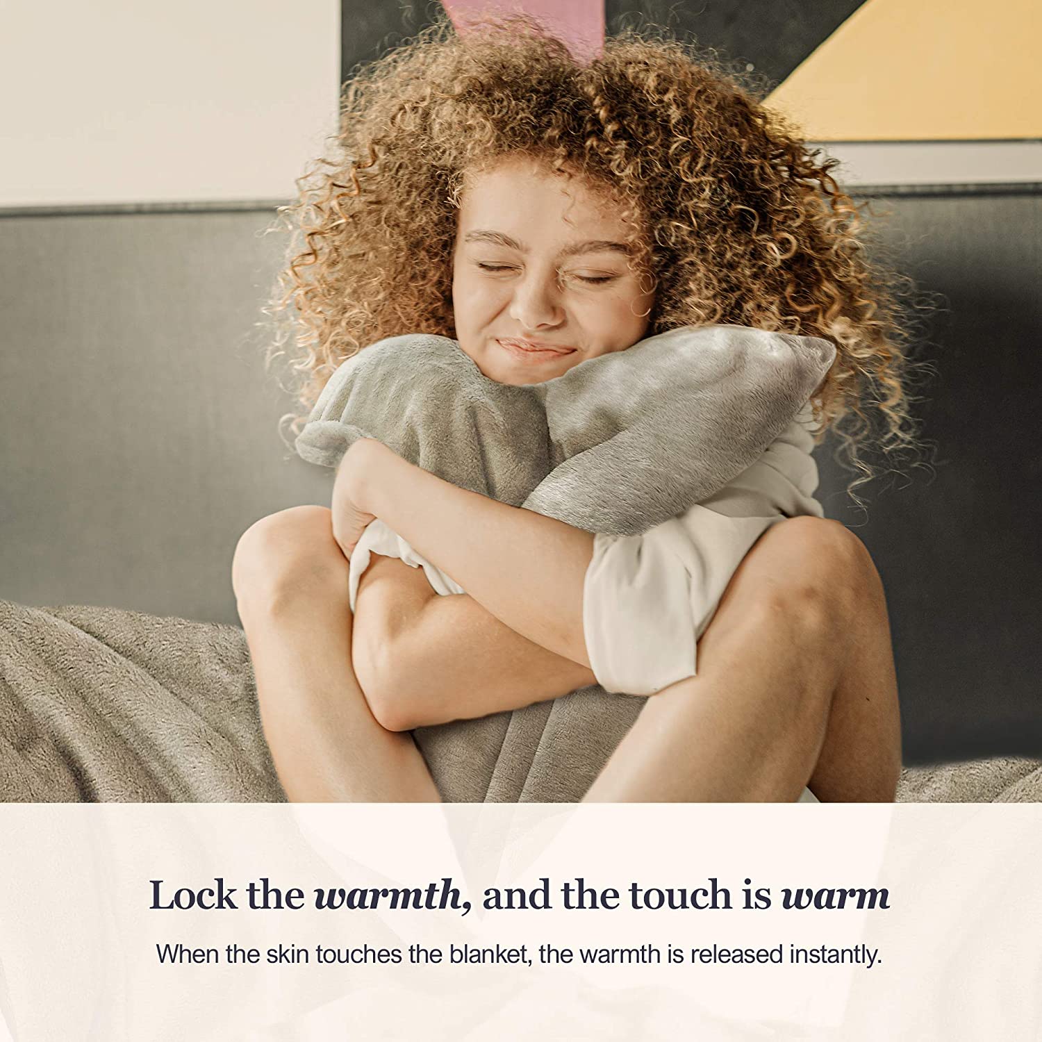 Premium Microfiber Fleece Blanket - Beige