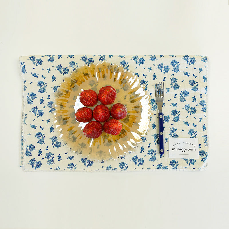 Heavenly Flower Pattern Place Mat, Dish Cloth