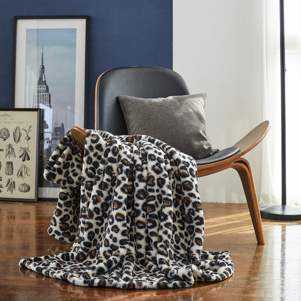 Grey best sale leopard blanket