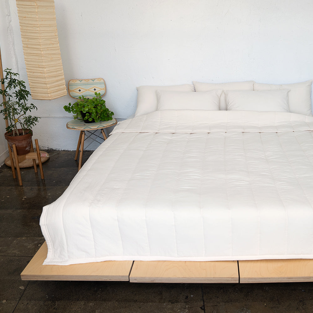 Semi-Microfiber Marshmallow Comforter - Cream