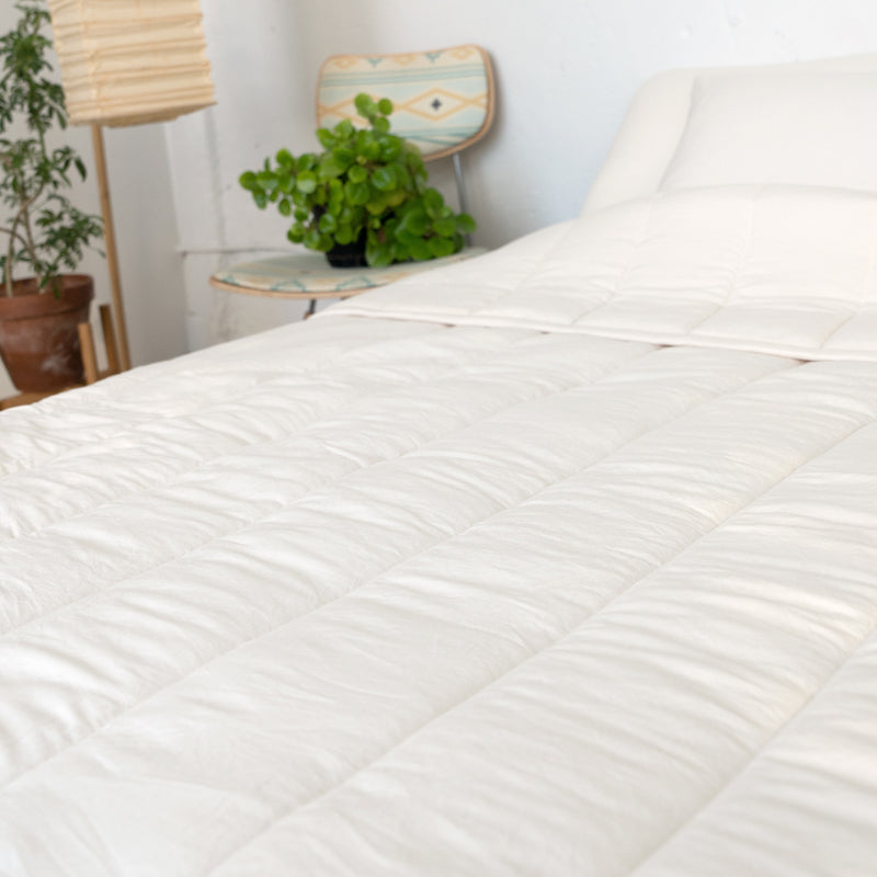 Semi-Microfiber Marshmallow Comforter - Cream
