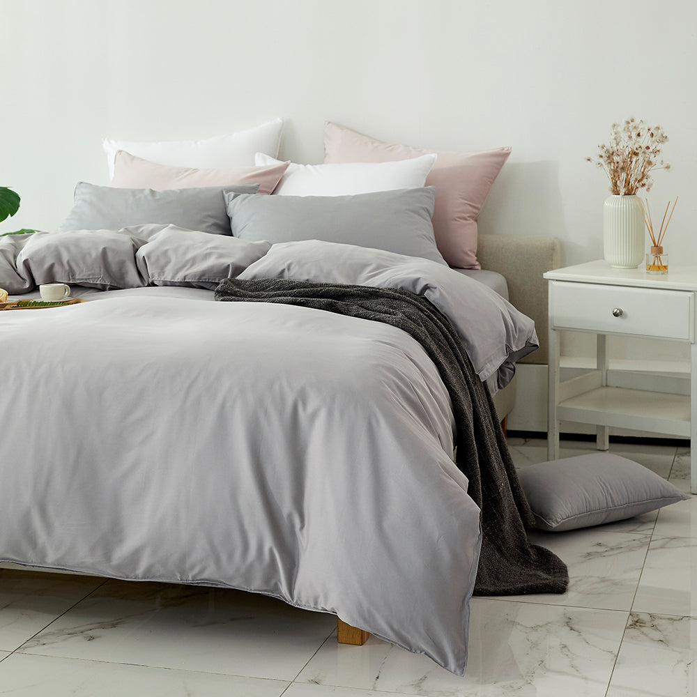 Modal & Egypt Cotton Duvet Cover Set in Grey