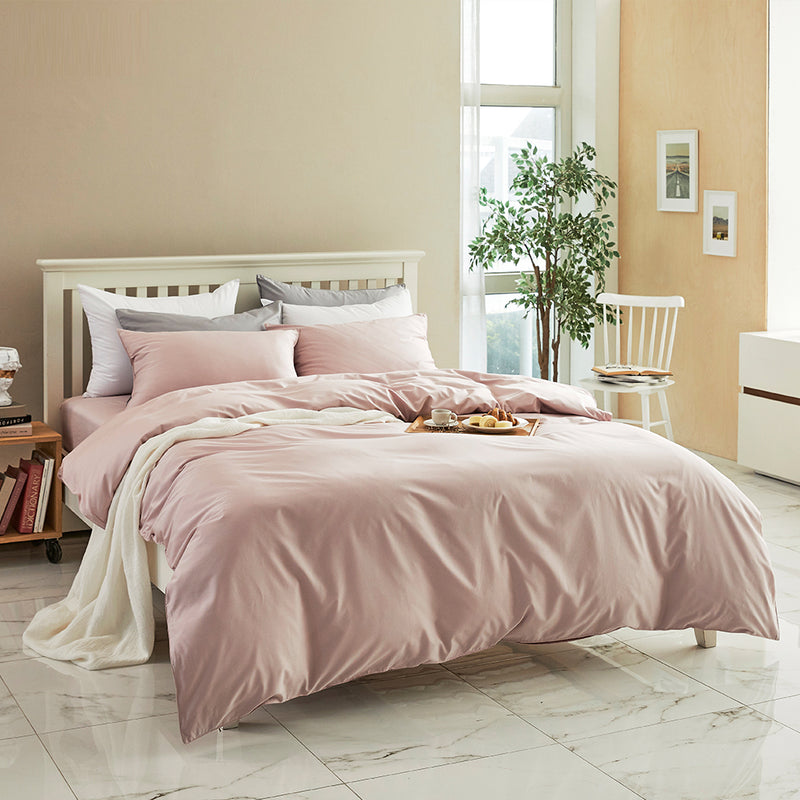 Modal & Egypt Cotton Duvet Cover Set in Light Pink