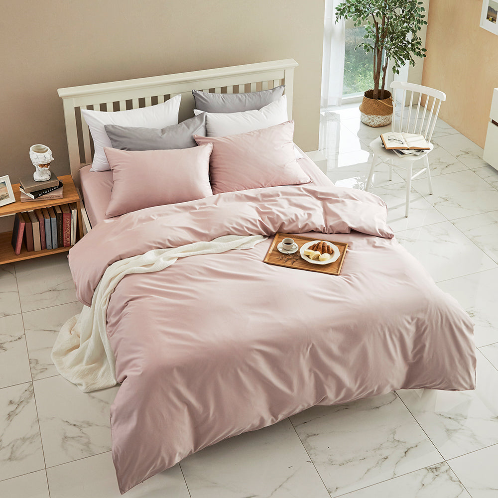 Modal & Egypt Cotton Duvet Cover Set in Light Pink