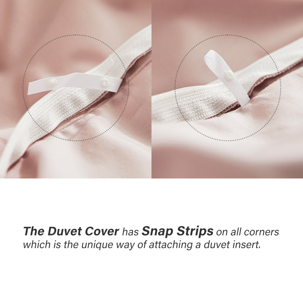 Modal & Egypt Cotton Duvet Cover Set in Light Pink