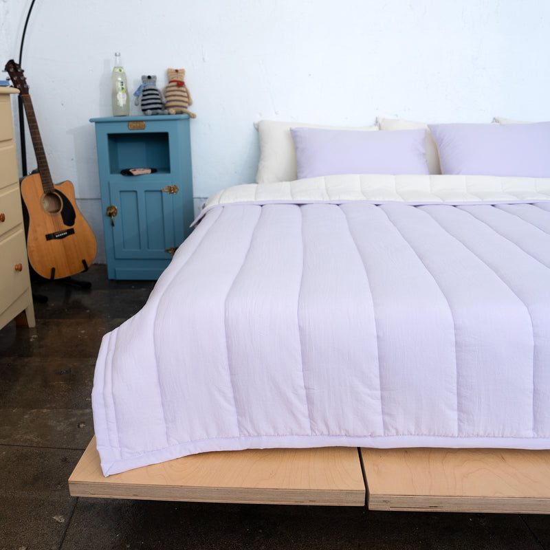 Semi-Microfiber Marshmallow Comforter - Violet