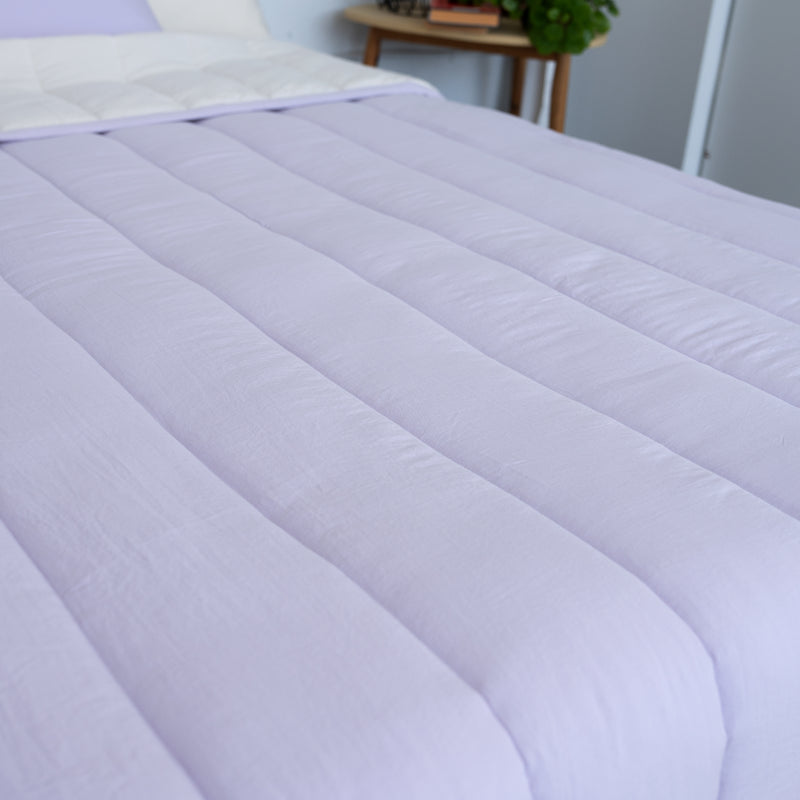 Semi-Microfiber Marshmallow Comforter - Violet