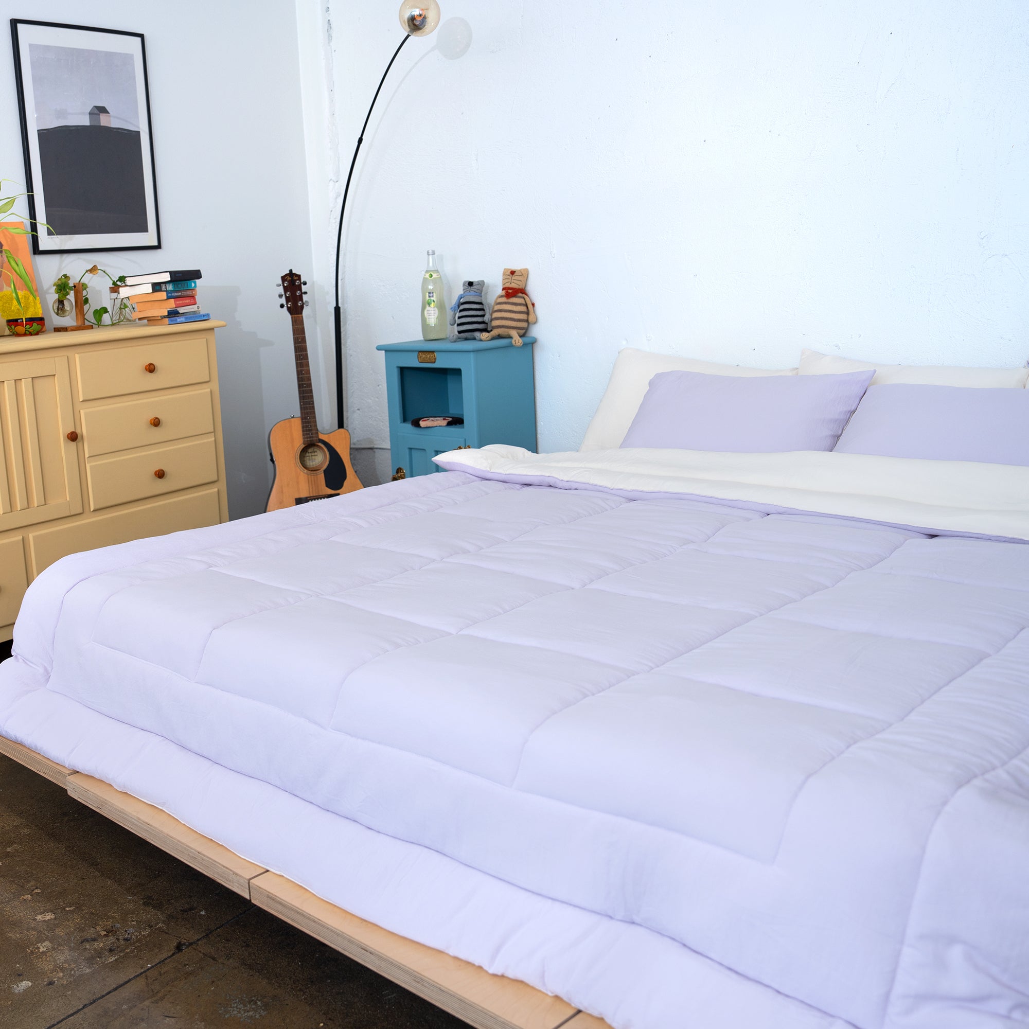 Semi-Microfiber Cloud Comforter - Violet